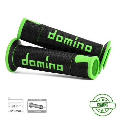 Domino grips black - grips, green