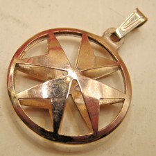 Vintage 9k Rose Gold Maltese Cross Pendant / Could Be Worn As A Charm