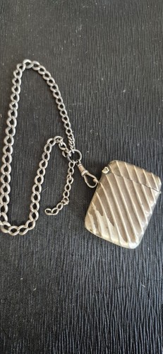 Antique vesta case with - case,