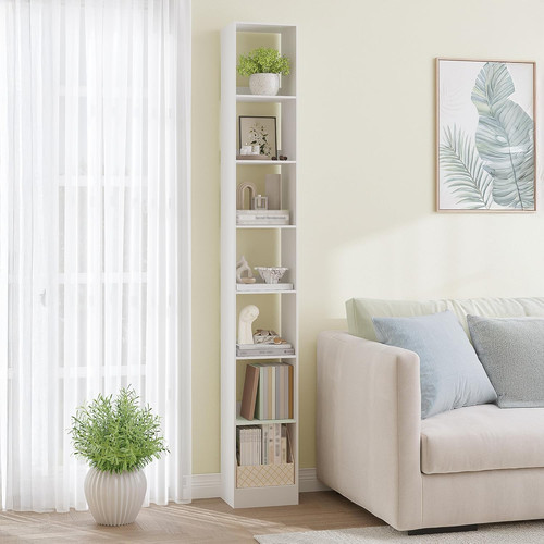Tall bookcase tier narrow - tier,