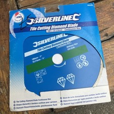 Tile Cutting Diamond Blade  180x22.23mm Continuous Rim Silverline 