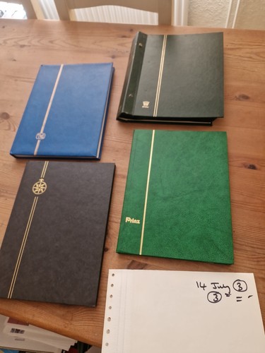Empty stamp albums - albums, x
