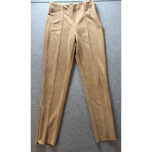 Zara leggings tan faux - faux, suede