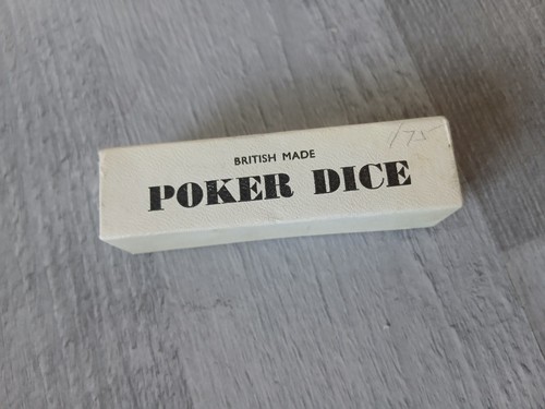 Vintage merit poker dice set - merit,