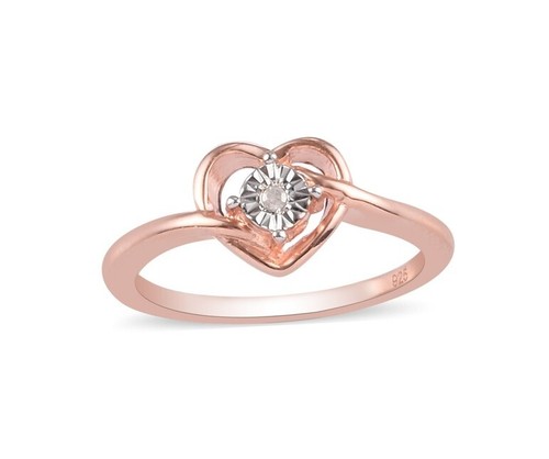 Genuine white diamond ring - ring, in