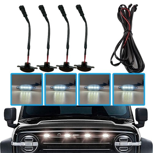 Set white front grille - set, 4