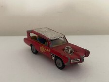 Husky 3” MONKEESMOBILE Diecast RED CAR Vintage 1004 MONKEES inc Figures CORGI