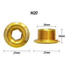 For -Shimano Crank Arm Fixing Bolt M20 Screws XT XTR Arm Bolt CNC Crank Crankset