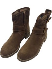 Boden Brown Suede Buckle Boots