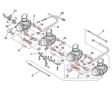 Yamaha yzf carb fuel - yzf-r1,