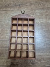 Vintage wooden thimble/curio display case