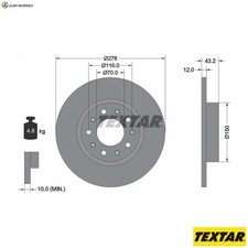 2x Brake Disc 92221003 for