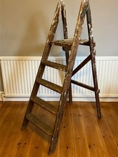 Vintage Wooden 4 Tread Step
