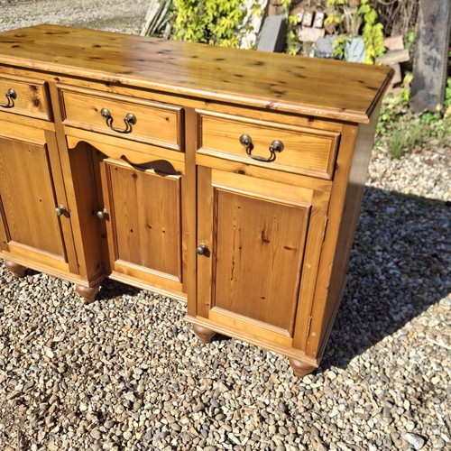 Pine sideboard cupboard - sideboard,