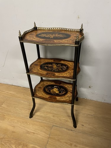 French inlaid marquetry ormolu