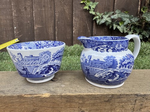 Vintage spode blue italian - vintage,
