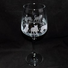 Engraved 'BORDER COLLIE' Wine Glass - Beautiful & Unique Border Collie Gift!