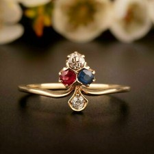 2Ct Antique Victorian Trefoil