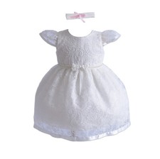 Baby Girls Ivory White Lace