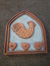 French Style Rustic Shabby Chic wall mounted Coat hooks / Key Hooks Plaque