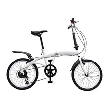 White folding bike - white, foldable