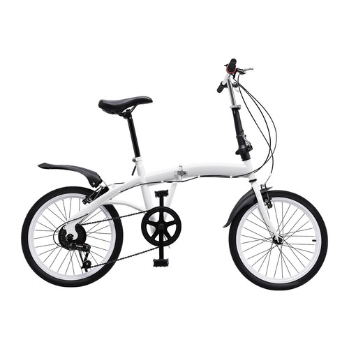 White folding bike foldable - folding,