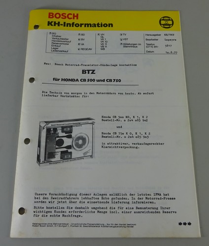 Technical information bosch - technical,