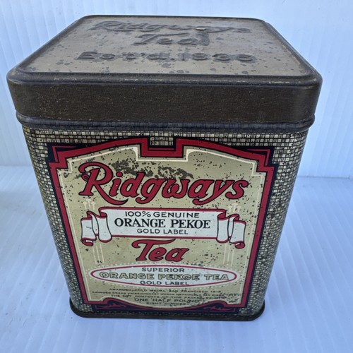 Antique ridgways tea - tea, tin
