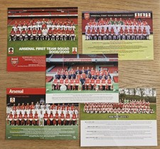 5x Arsenal official club card