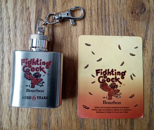 Flask fighting cock mini - cock,