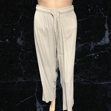 BNWOT Damart Natual Crinkle Wide Leg Trousers Size 20