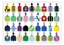 Vintage Jockey Silks A3 Print