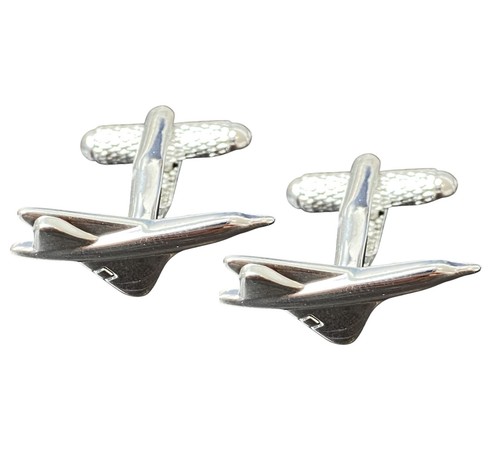 Concorde plane cufflinks - cufflinks,