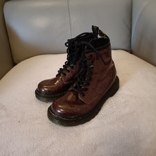 Dr Martens Infant Glitter Boots Size 10.5 Eur 28.5
