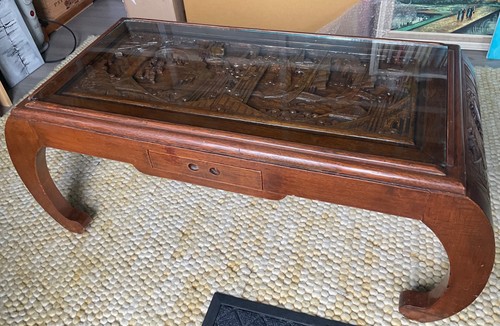 Antique oriental deeply carved - antique,