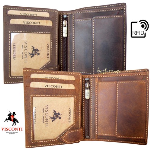 Mens leather wallet rfid - mens,
