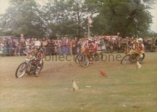 1970's Grass Track Motorcycle Racing Photo  5 x 3.5 inch original p10