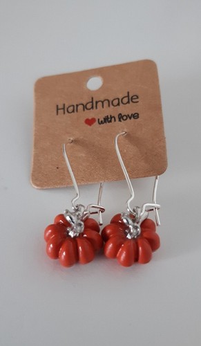 Halloween pumpkin earrings - pumpkin, &