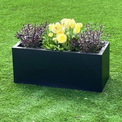 Zinc trough garden - zinc,