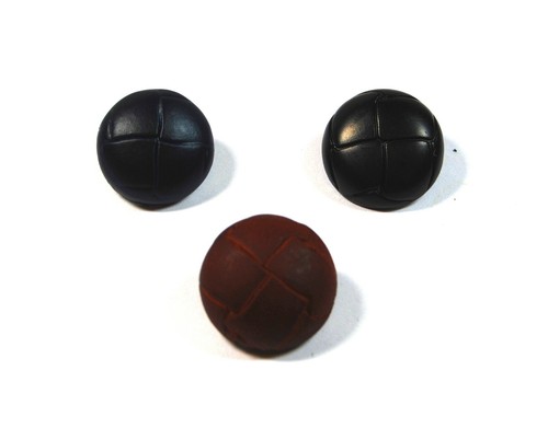 Buttons 5mm leather - buttons,