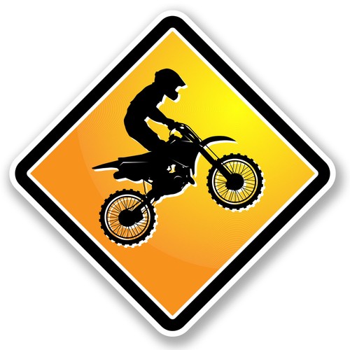 10cm motorcross warning - motorcross,