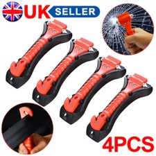 4X Emergency Car Safety Escape Hammer SeatBelt Cutter Tool Window Glass Breaker