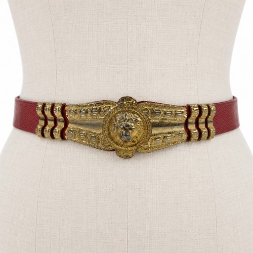 Judith leiber lion head - leiber, belt