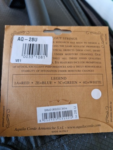 Aquila ukulele strings nylgut - strings,