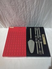 Viners Sable Finest Stainless Tableware 6 Pastry Forks And cake Lift