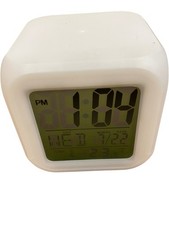 Digital Cube Alarm Clock with Temperature Display by The Source