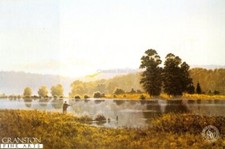 gerald coulson country life Art Print  Dawn fishing   signed ltd edition