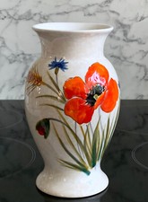 Nuova Ceramica Vicenza - Hand Painted - 8" Poppy / Floral Vase - Made in Italy