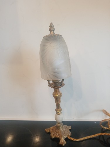 French deco table lamp ormolu - deco,