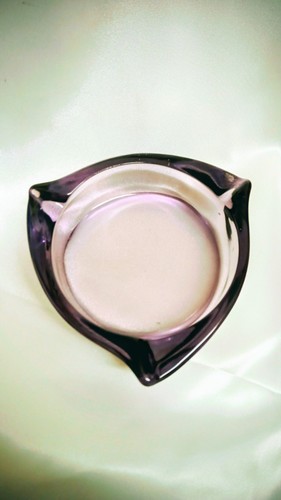 Retro glass ashtray clear - retro,